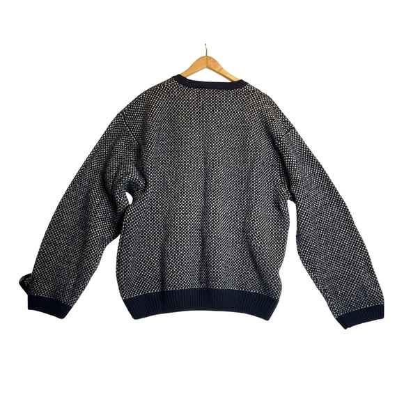 Vintage Eddie Bauer 100% Wool Pullover Sweater Crew Neck Grandpacore Winter XXL - Picture 3 of 7